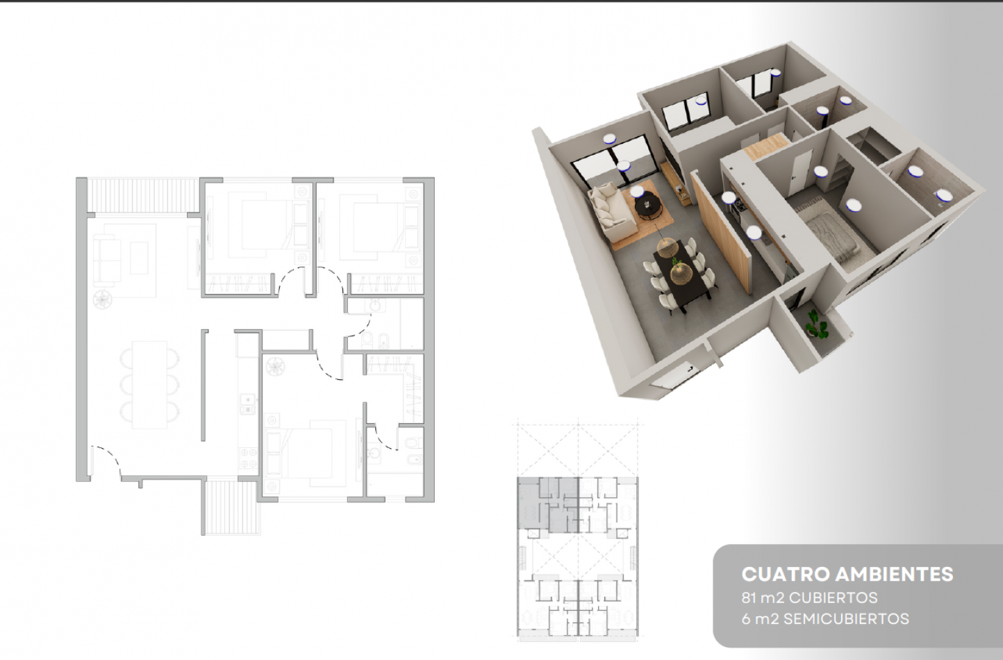 VENTA DE POZO DEPARTAMENTO DE 4 AMBIENTES EN SAN JUSTO 